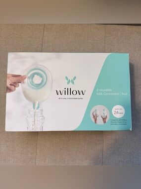 Willow 2 Reusable Milk Containers 4oz 24mm Gen 2 & 3 NEW Sealed